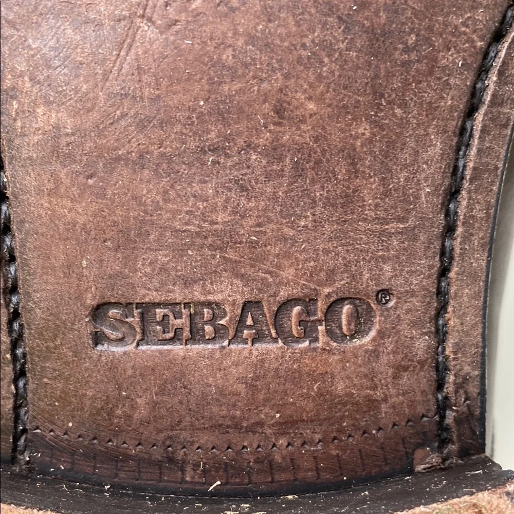 Sebago Cap Toe Oxford Lace Up Dress Shoe Black Leather‎ Size 8.5